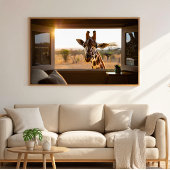 Giraffe Gift for Animal Lovers ポスター