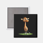 Giraffe Golf  マグネット (正面/裏面)