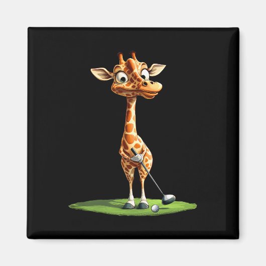 Giraffe Golf  マグネット (正面)