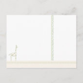 Giraffe Green Its a Boy/girlの発表 案内ポストカード (裏面)