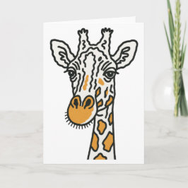 Giraffe Greeting card サンキューカード