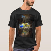 Giraffe Hap African Cichlid Abstract Portrait Grap Tシャツ (正面)