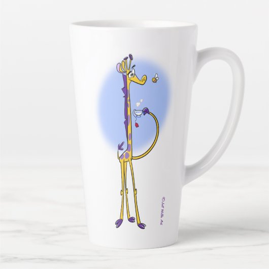 GIRAFFE & HONEYBEE TEA by Jeff Wilris カフェラテマグ (右)