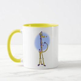 GIRAFFE & HONEYBEE TEA by Jeff Wilris マグカップ