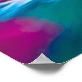 Giraffe in a Banana with orange and Kiwi Fruits ポスター (角)