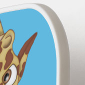 Giraffe in Grass with Daises ピックルボールラケット (左詳細)