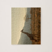 Giraffe in the Savannah ジグソーパズル (縦)