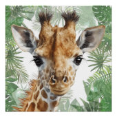 Giraffe Jungle Background  ポスター (正面)