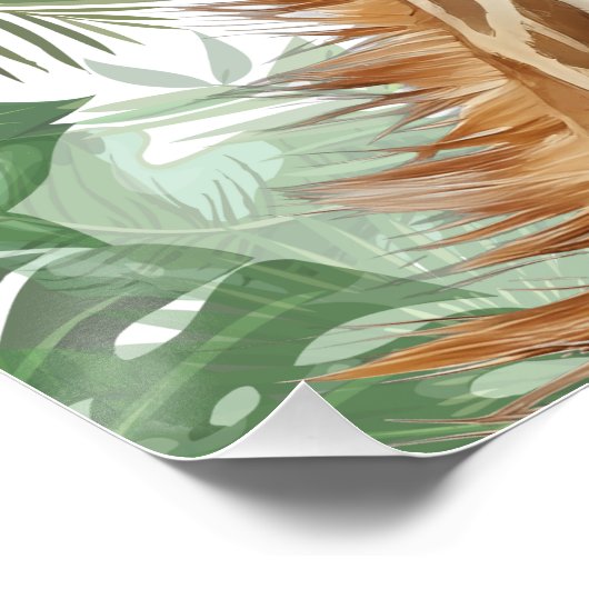 Giraffe Jungle Background  ポスター (コーナー)