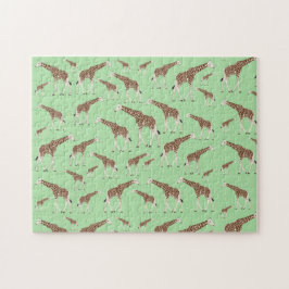 Giraffe Jungle Safari Animal ジグソーパズル