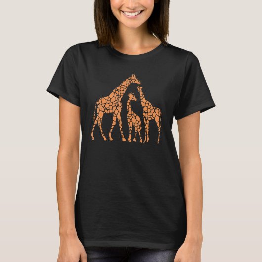 Giraffe Lover Cute Giraffes I Cute Giraffe Zoo Gir Tシャツ (正面)