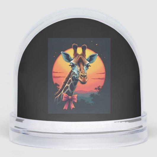 Giraffe Neck Like a Rollercoaster Run Funny Retro (正面)