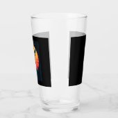 Giraffe Neck Like a Rollercoaster Run Funny Retro タンブラーグラス (左)