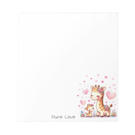 Giraffe Notas  ノートパッド (正面)