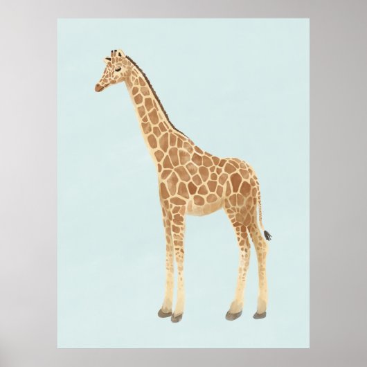 Giraffe Nursery Art ポスター (正面)
