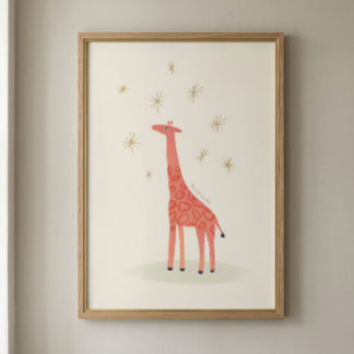 Giraffe Nursery Art Print | Kids Room Decor フォトプリント