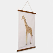 Giraffe Nursery Art Tapestry 吊り下げ型タペストリー (傾斜あり)