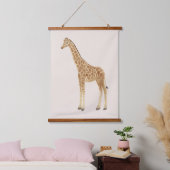 Giraffe Nursery Art Tapestry 吊り下げ型タペストリー (寝室)