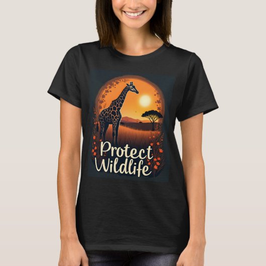 Giraffe of the Savanna Tank Top Tシャツ (正面)