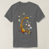 Giraffe On Swing  Tシャツ (デザイン正面)
