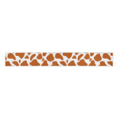 Giraffe Orange Print Decorative Ribbon グログランリボン (正面)