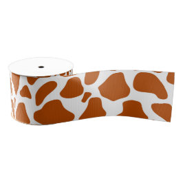 Giraffe Orange Print Decorative Ribbon グログランリボン