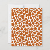 Giraffe Orange Spots Print Craft Scrapbook Paper (裏面)