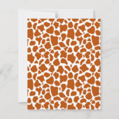 Giraffe Orange Spots Print Craft Scrapbook Paper (正面)