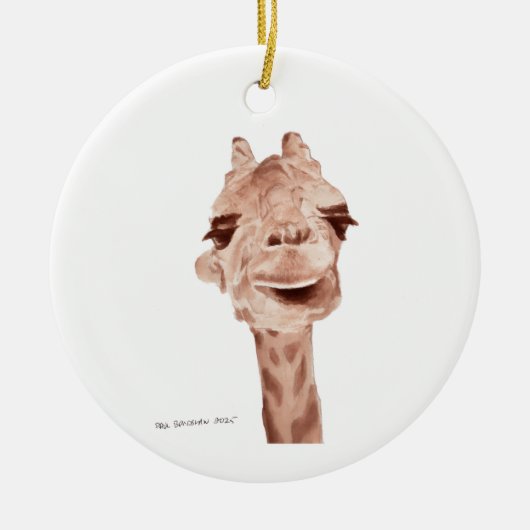 giraffe ornament セラミックオーナメント (正面)