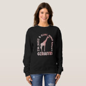 Giraffe Outfit for Giraffe Safari Lovers Apparel W スウェットシャツ (正面フル)
