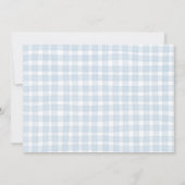 Giraffe Party Animal Birthday Invitation – Blue 招待状 (裏面)