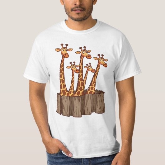 Giraffe Peek Squad – Fence Friends Tee Tシャツ (正面)