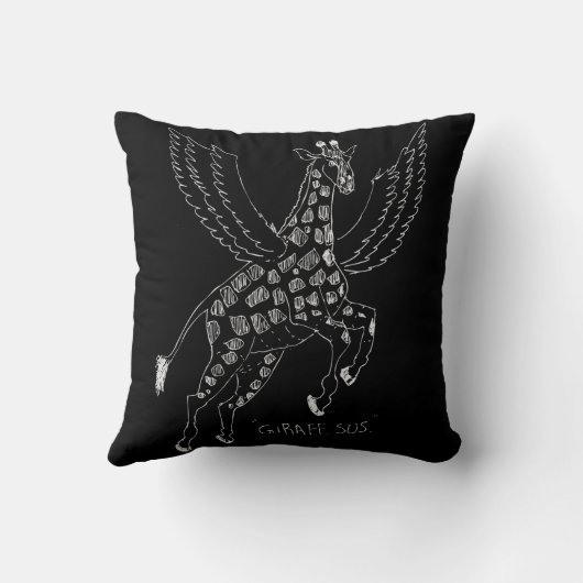 Giraffe + pegasus = Giraffsus クッション (裏面)