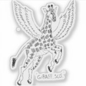 Giraffe + pegasus = Giraffsus シール (正面)