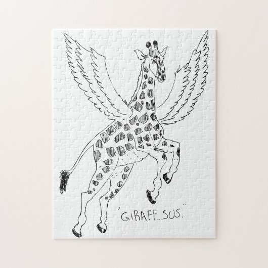 Giraffe + pegasus = Giraffsus ジグソーパズル (縦)