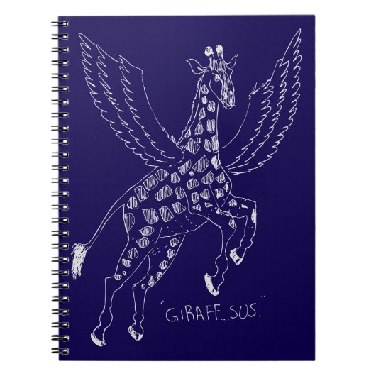 Giraffe + pegasus = Giraffsus ノートブック (正面)