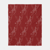 Giraffe + pegasus = Giraffsus フリースブランケット (正面)