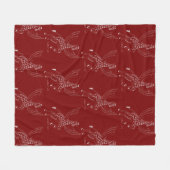 Giraffe + pegasus = Giraffsus フリースブランケット (正面(横))