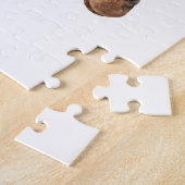 Giraffe Portrait Photo on White ジグソーパズル (側面)