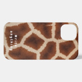 Giraffe Print Texture Phone Case – Safari Chic iPhoneケース (裏面横)