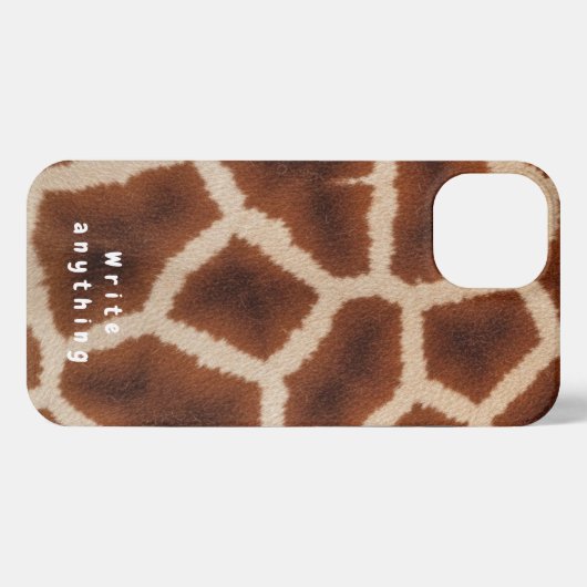 Giraffe Print Texture Phone Case – Safari Chic iPhoneケース (裏面横)
