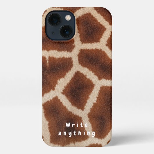 Giraffe Print Texture Phone Case – Safari Chic iPhoneケース (裏面)