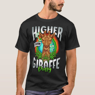 Giraffe Pussy Funny Stoner Weed Classic T-Shirt Tシャツ
