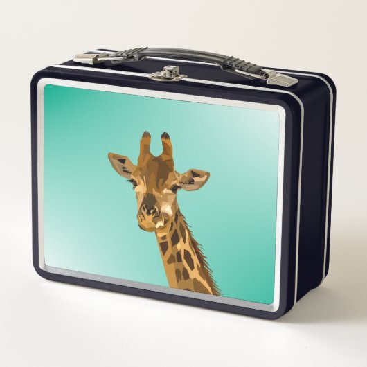 GIRAFFE RETRO METAL LUNCHBOXES メタルランチボックス (正面)