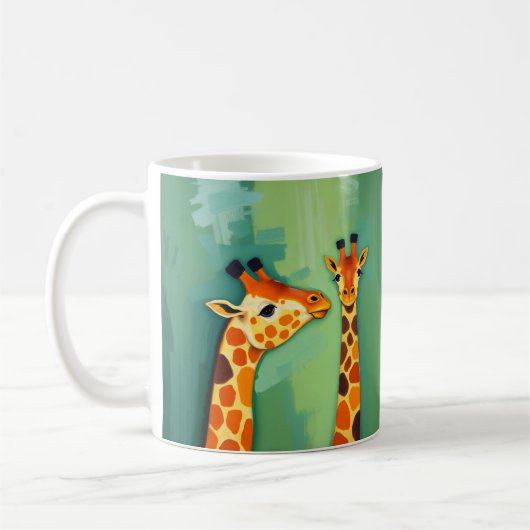 Giraffe Safari Coffee Mug コーヒーマグカップ (左)