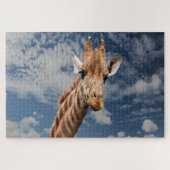 Giraffe selfie ジグソーパズル (横)
