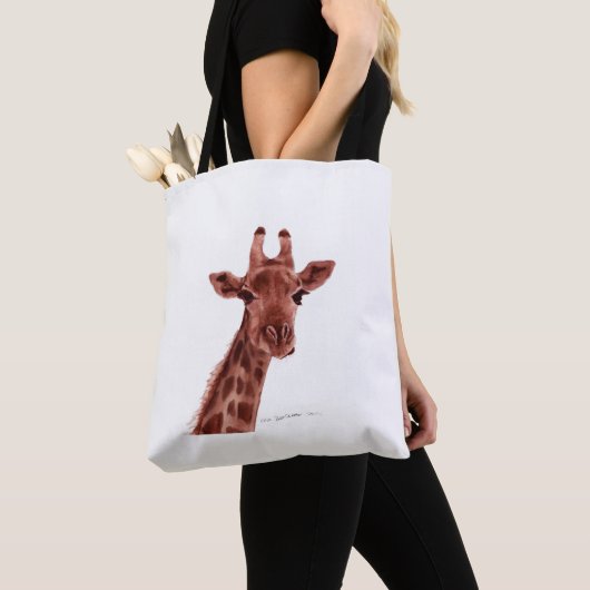 Giraffe shopping bag トートバッグ (クローズアップ)