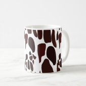 Giraffe Skin Pattern コーヒーマグカップ (正面右)