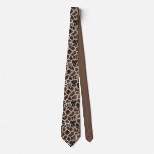 Giraffe Skin Pattern Neck Tie ネクタイ (正面)