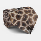 Giraffe Skin Pattern Neck Tie ネクタイ (ロール)